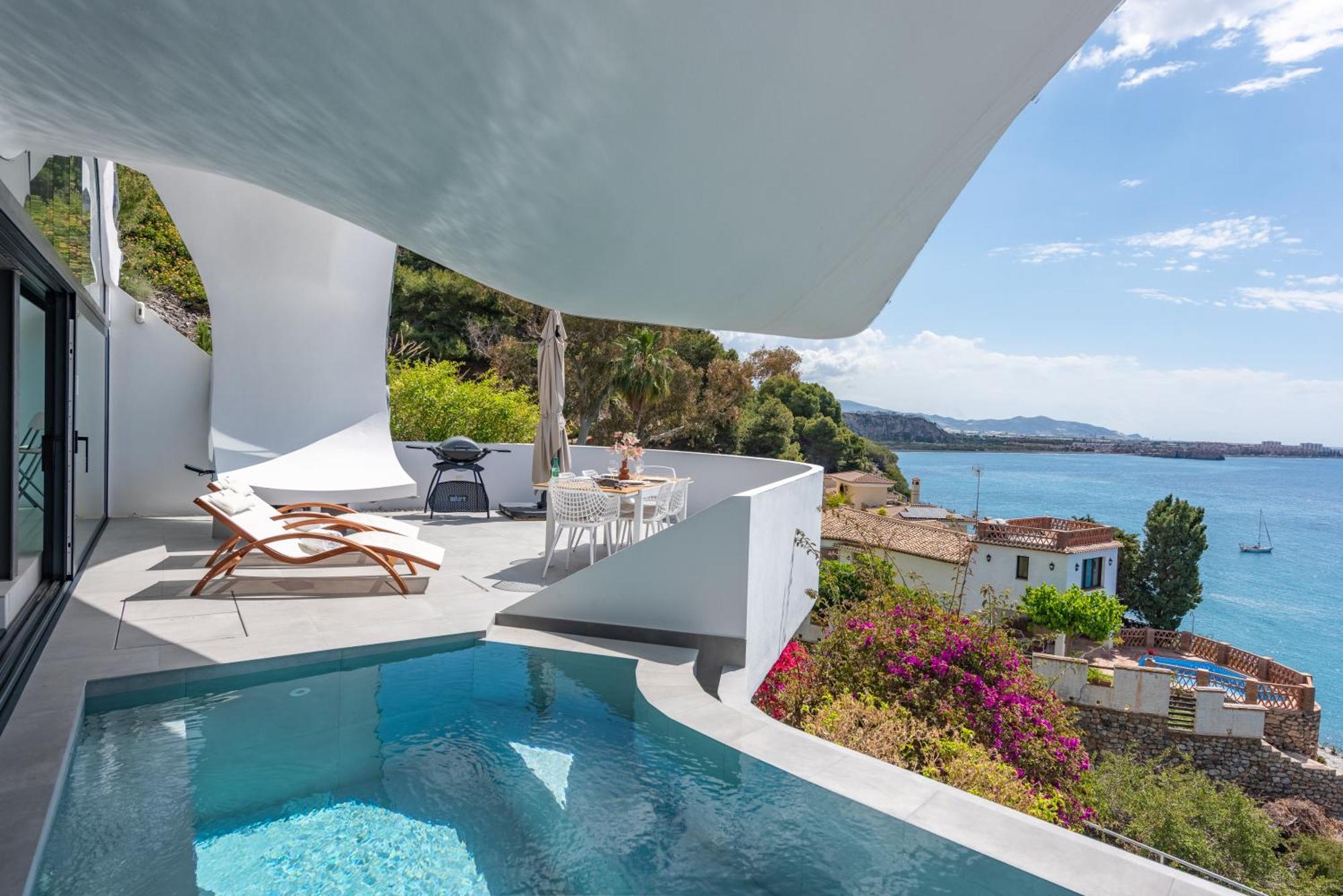 Rentitspain Casa Del Acantilado Piscina Climatizada Salobrena Ngoại thất bức ảnh